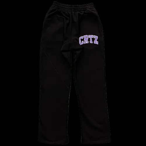 CORTEIZ SWEATPANTS BLACK-PURPLE CRTZ