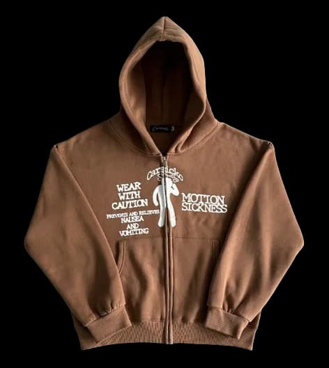 Car SIcko Zip-up Hoodie Motion Sickness