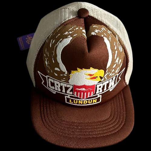 corteiz cap Trucker  Eagle -Brown