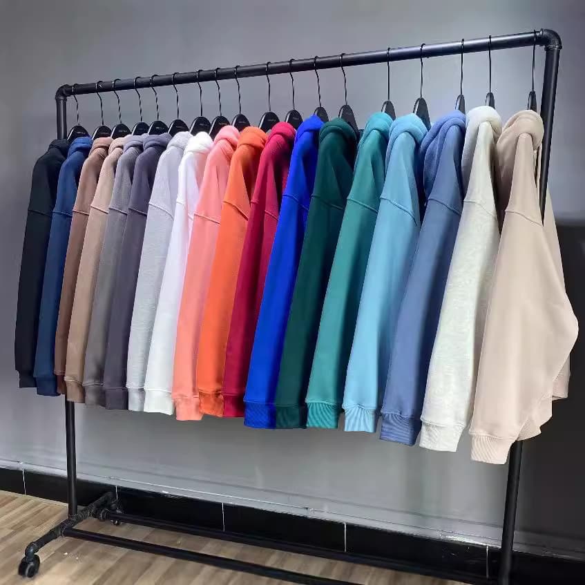European and American high street fashion brand 360g polar fleece plus velvet basic hooded sweatshirt hoodies hoodie