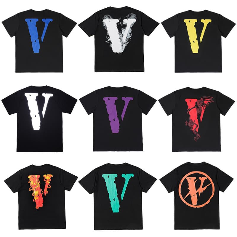 2023 short-sleeved big V Chinese dragon limited edition Fujiwara Hiroshi Edison Wang Yibo same style loose couple men and women T-shirt summer trend