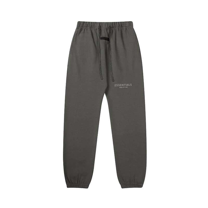 FOG FEAR OF DIOS de doble línea ESSENTIALS High Street holgado pantalones de chándal de lana acolchados pantalones de chándal para hombre
