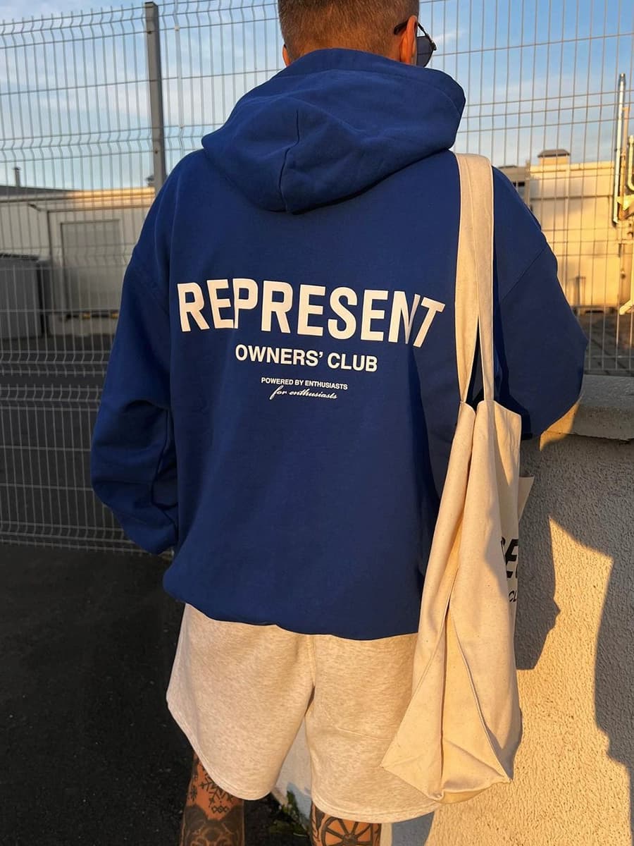 American Represent sweatshirt retro washed old Doberman vintage cotton shark loose hoodie