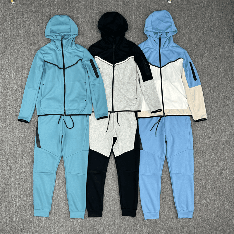 23 years spring and autumn sports suit men's hooded training jacket outerwear cotton running slim casual sweatshirt pants