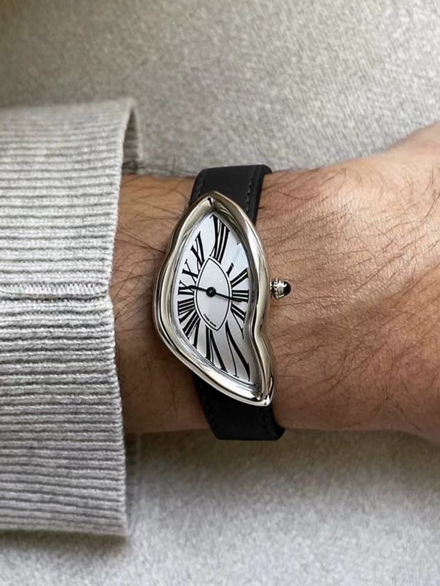 Alien crash melt twist y2k watch kiosk men's fashion retro high-end ins niche design