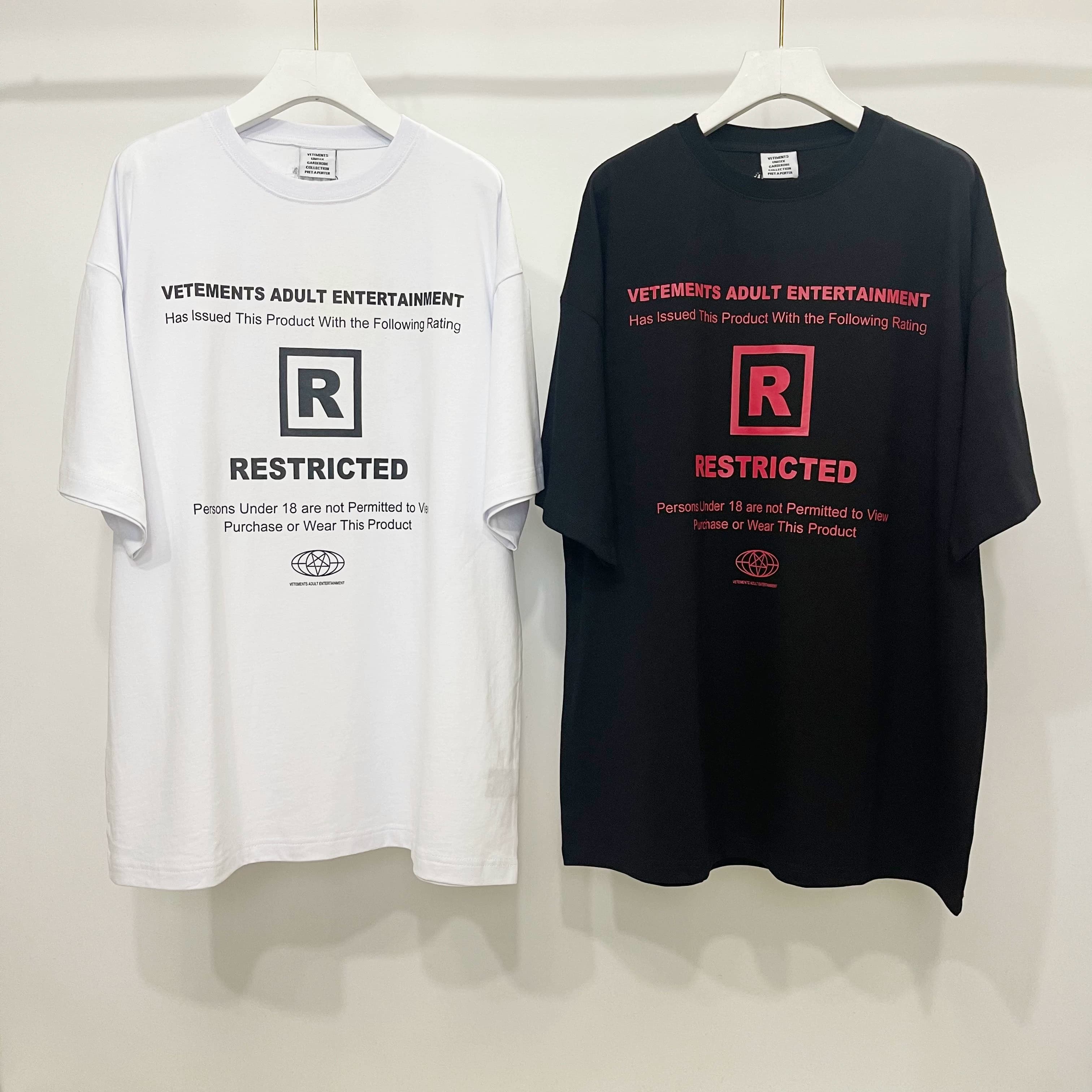VETEMENTS 2023SS 字母印花logo简约百搭Oversize宽松休闲T恤短袖