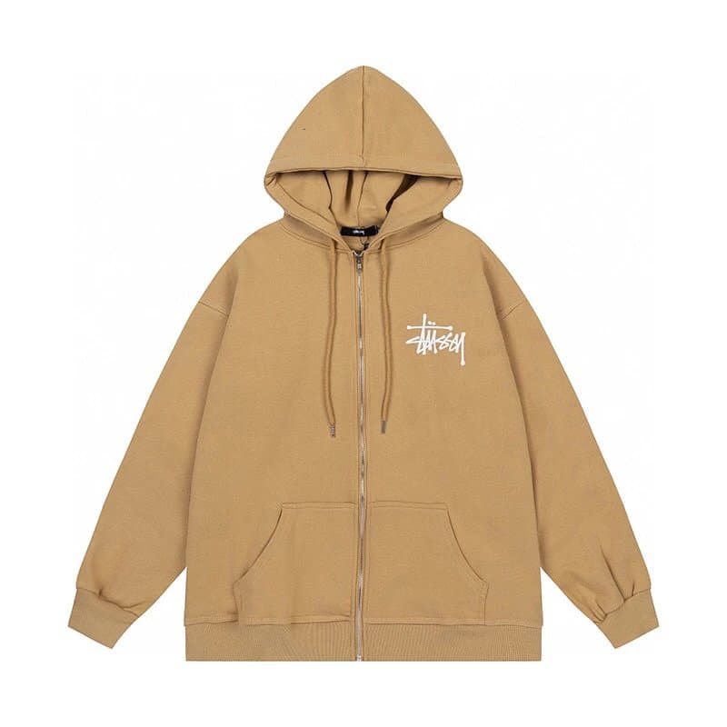 stussy斯图西 经典印花拉链外套卫衣