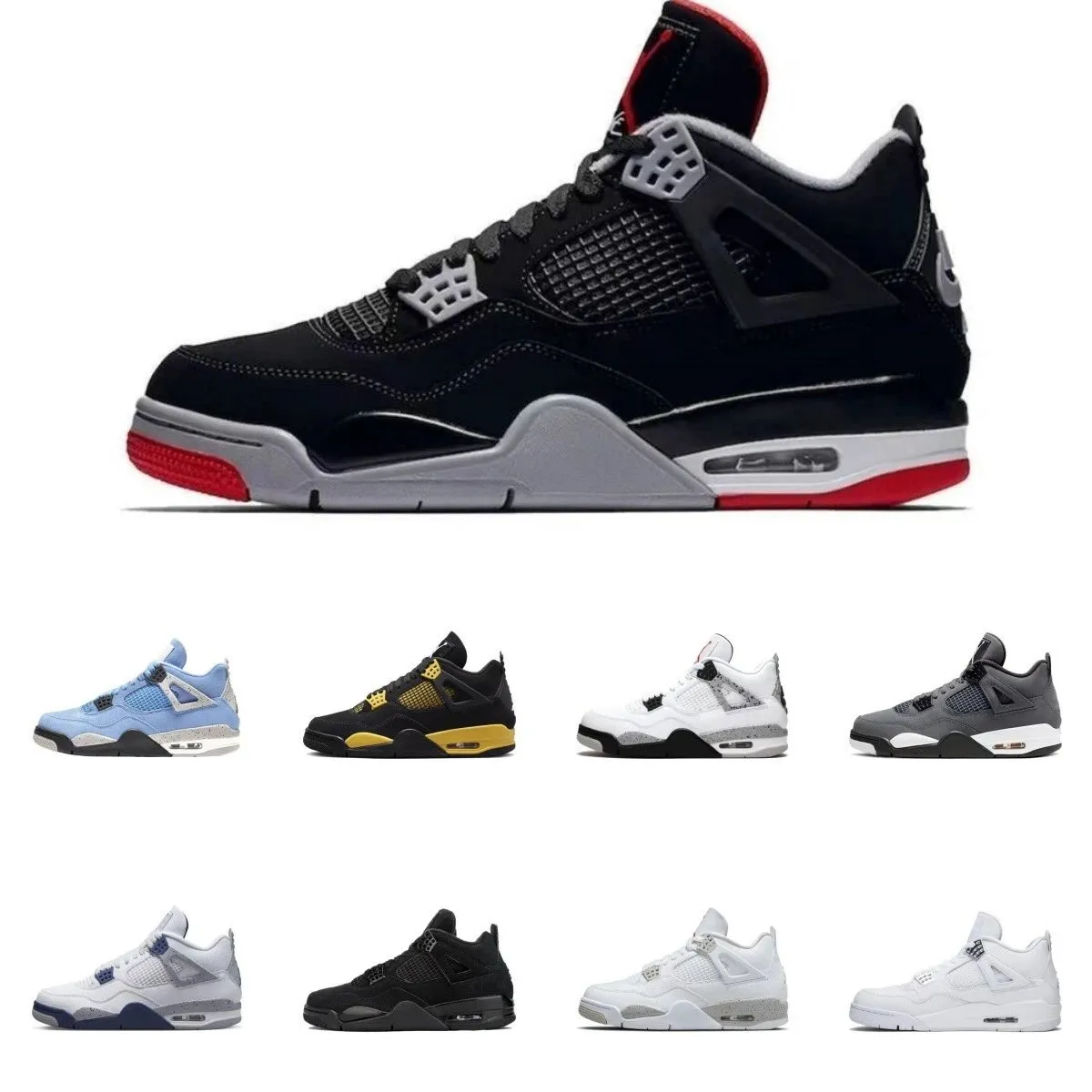 AJ4 men's shoes, women's shoes, air cushioned basketball (4) - Main product image by ManYouisi
