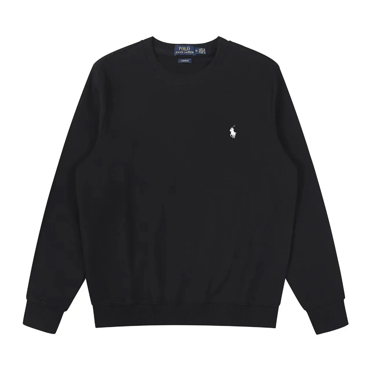 刺绣秋冬圆领卫衣男纯棉薄款套头情侣长袖卫衣上衣ASI (7) - Main product image by PASL