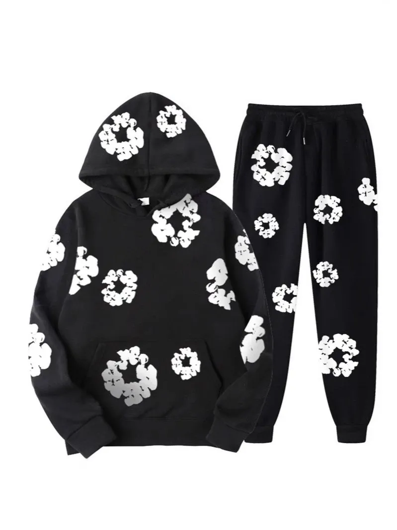 发泡印花宽松卫衣Y2K嘻哈街头装男女套头衫休闲上衣ASI (19) - Main product image by PASL